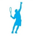 Maschio tennis icona